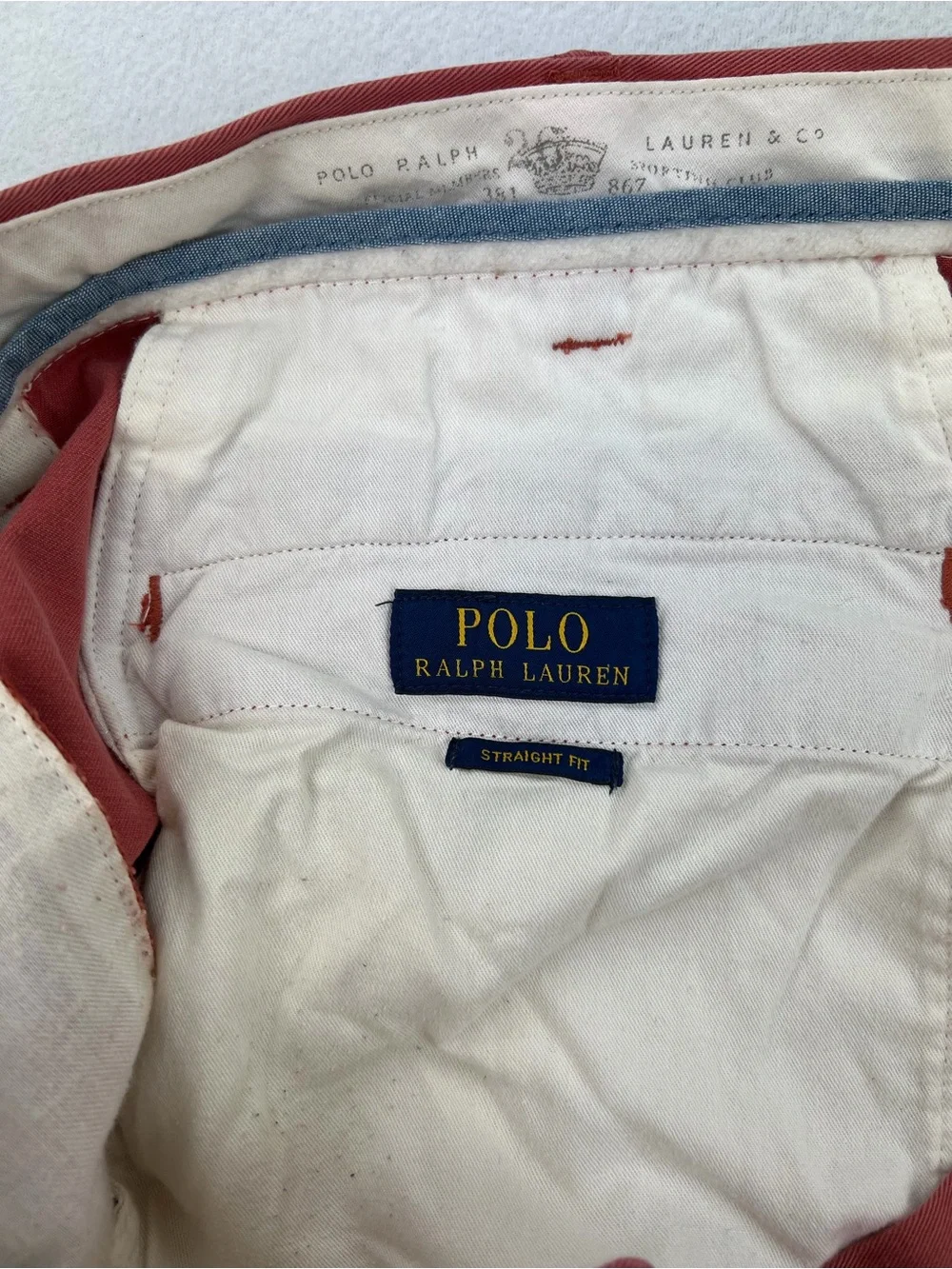 Polo Ralph Lauren Men Stretch Straight Fit Twill Chino Pants Nantucket Red 40x30